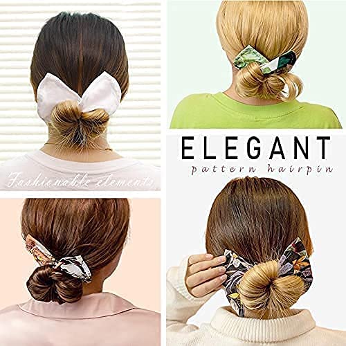 Bandas para el cabello de moda de 6 colores, diadema de alambre anudado de verano para mujer, pinza mágica de tela multicolor con clase, pinza de peinado con giro francés (Tricolor 1)