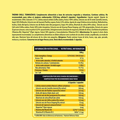 Be Essential - Thermo Chilli – ayuda a reducir la grasa localizada.90 cápsulas