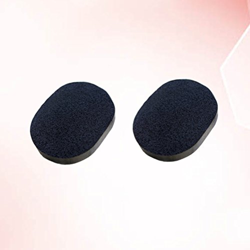 Beaupretty 10pcs Negro Facial de limpieza de esponja Puff Wash almohadillas faciales con carbón de bambú activado para exfoliante de limpieza de la piel