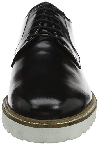 Ben Sherman Marcus, Zapatos de Cordones Derby Hombre, Negro Black Smooth Leather 063, 42.5 EU