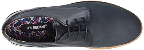 Ben Sherman STOM, Zapatos de Cordones Derby Hombre, Azul-Azul (Marino), 41