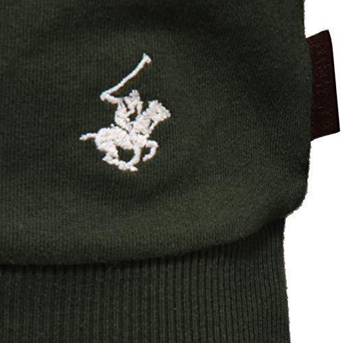 Beverly Hills Polo Club 4233K Felpa uomo Green Cotton Sweatshirt Man [XXL]