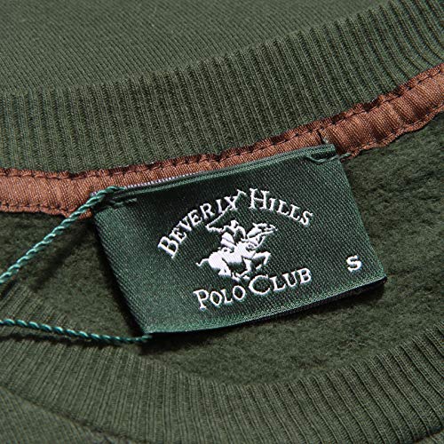 Beverly Hills Polo Club 4233K Felpa uomo Green Cotton Sweatshirt Man [XXL]