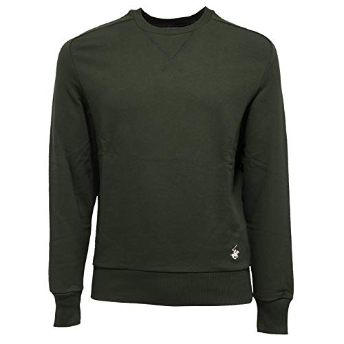 Beverly Hills Polo Club 4233K Felpa uomo Green Cotton Sweatshirt Man [XXL]