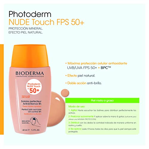 Bioderma Bioderma Nude Touch Spf50+ Natural 40Ml 40 ml