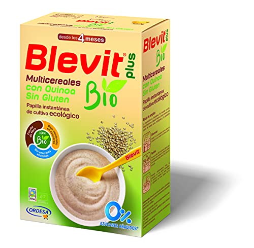 Blevit Plus Bio Multicereales con Quinoa - Papilla de Cereales para Bebé 100% Ecológica - Facilita la Digestión solo con Cereales Integrales - Sin Azúcares Añadidos - Desde los 5 meses - 250g