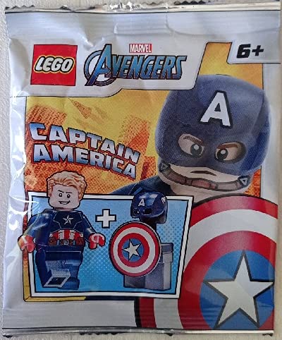 Blue Ocean LEGO Marvel Super Heroes Capitán América Minifigure Foil Pack Set 242106 (empaquetado)