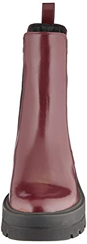 BOSS Denory B-BR, Botas Estilo Chelsea Mujer, Dark Red602, 38 EU