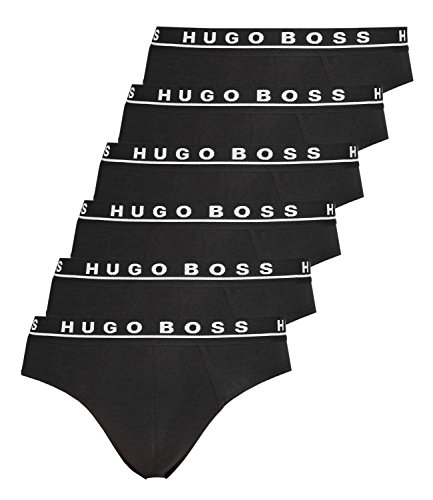 Boss Hugo Hombre Slip Calzoncillos Calzoncillos 50325402 6er Paquete - Negro (001), XL (XL) - 6-Pack