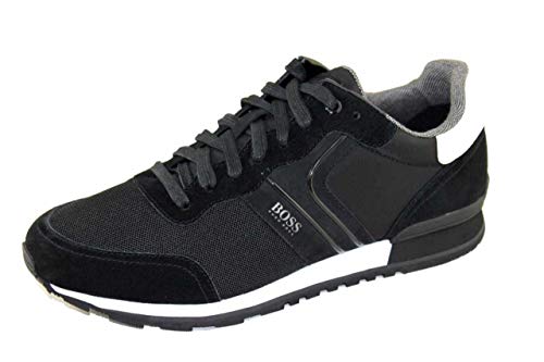 BOSS Parkour_Runn_nymx2, Zapatillas Hombre, Black3, 43 EU