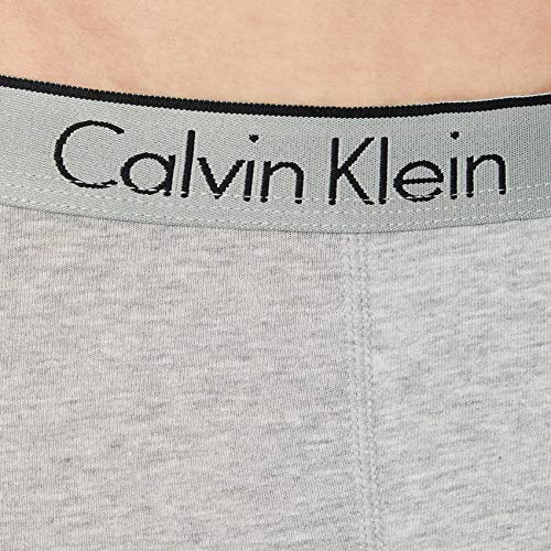 Calvin Klein 2P BXR Brief Ropa Interior, Gris, M para Hombre