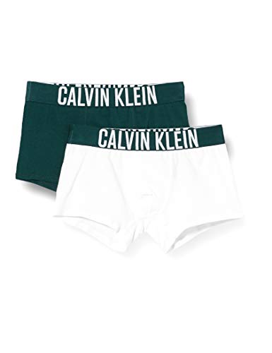 Calvin Klein Bañador Niños, Verde ( 1ponderosapine/1pvhwhite ), 12/14