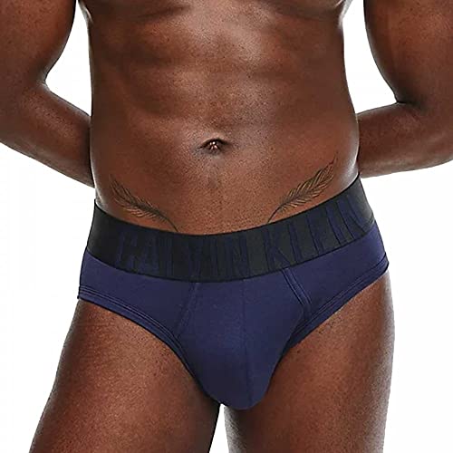 Calvin Klein Hip Brief 2pk Ropa Interior, Strawberry Shake/Blue Shadow, M para Hombre