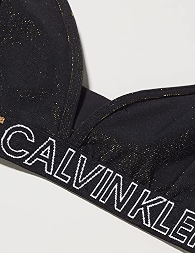 Calvin Klein Triangle Bra Sujetador, Pvh Black, 12-14 Años para Niñas