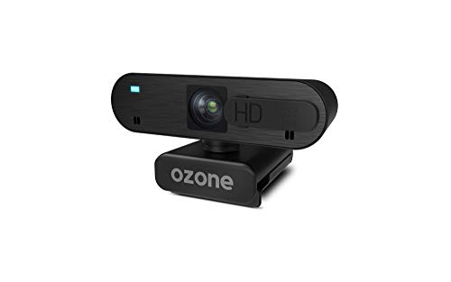 Camara Web Ozone Livex50 - Diseñada para Gaming - Webcam 1080p, 30fps, 2 Microfonos, Autofocus, USB, Negro