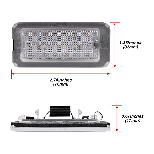 Canbus - Luz LED para matrícula de matrícula para Fiat 500 Fiat Abarth 500 5959 695 S3 S4 modelo 2007-2020 Targa Light OEM 51800482