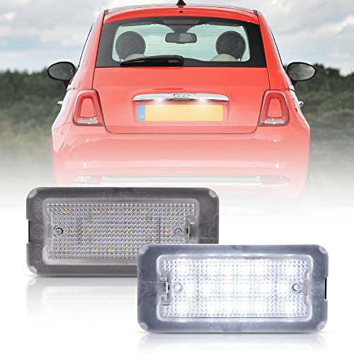 Canbus - Luz LED para matrícula de matrícula para Fiat 500 Fiat Abarth 500 5959 695 S3 S4 modelo 2007-2020 Targa Light OEM 51800482