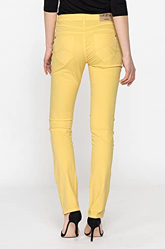 Carrera Jeans - Pantalones para Mujer, Color Liso, Tejido popelín (EU 38)