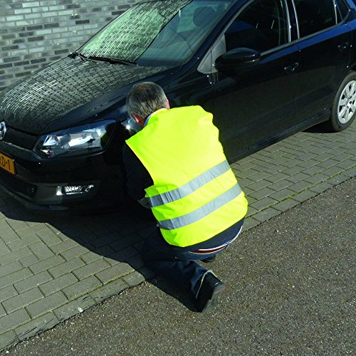 CG Car Professional Chaleco Reflectante homologado, Oxford Amarillo XL