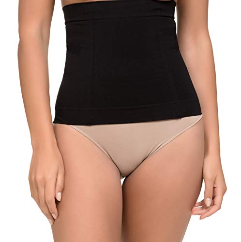 Channo Faja Cintura Colombiana Reductora Moldeadora. (Negro, XL)