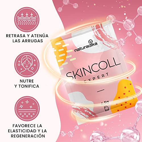 Colageno con Acido Hialuronico Skincoll Expert | Colágeno Verisol | Colageno con Magnesio y Acido Hialuronico | Colageno en Polvo para el Skin Care | Colageno Hidrolizado con Astaxantina | 20 Sobres