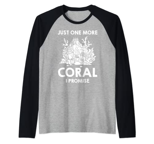 Coral Frag Arrecife Acuario Peces Acuario Acuario Camiseta Manga Raglan