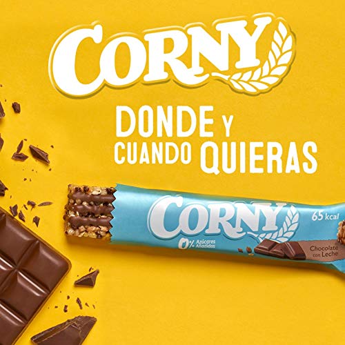 Corny - Barritas de Cereales 0% Chocolate con Leche - Pack 24 barritas x 20g