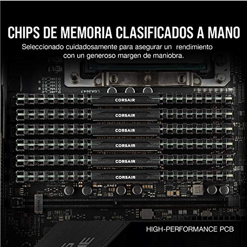 Corsair CMK16GX4M2B3200C16 Vengeance LPX 16 GB (2 x 8 GB) DDR4 3200 MHz C16 XMP 2.0 Módulo de Memoria de Alto Rendimiento, Negro