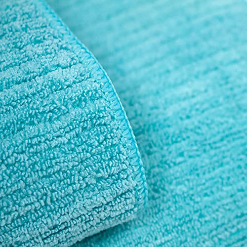 COTTONREUS Toalla de Microfibra Super Absorbente Color Aguamarina para Lavabo (50 x 100cm)