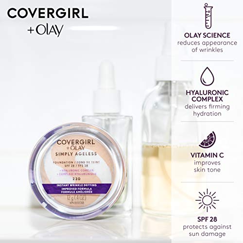 CoverGirl & Olay Simply Ageless Foundation, Soft Honey 255, 0.40-Ounce Package by COVERGIRL