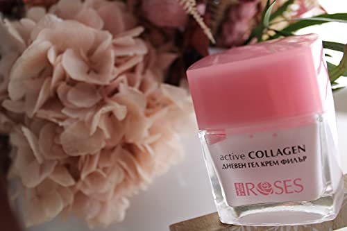 Crema Facial de dia con colageno y agua de rosas 50ml