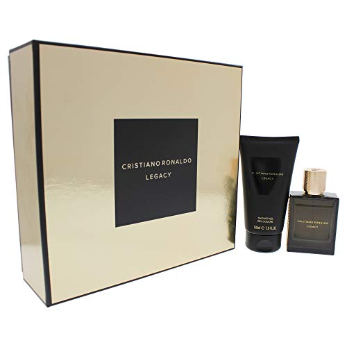 Cristiano Ronaldo Legacy Eau De Toilette Spray/Gel de Ducha Oro Set 50 ml/150 ml