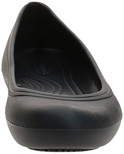 Crocs Crocs at Work Flat W Mujer Ballerine, Negro (Black 001), 39/40 EU