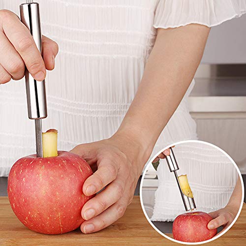 Cuchara Excavar Frutas, 5 Piezas Herramienta Tallado Frutas, Removedor Núcleos Frutas, Helado Bolas Scoop, Melon Cuchillo Tallado Fruta, Pelador Frutas, para Helados, Pelado, Tallado