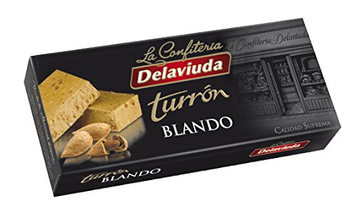 Delaviuda, Turrón Blando de Almendras, Turrón Sin Gluten, Turrón Tradicional con Miel y Almendras Seleccionadas, Receta Tradicional Desde 1800, 250 Gramos