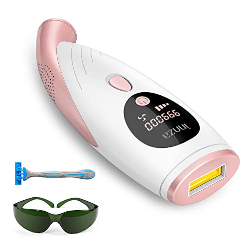 Depiladora de luz Pulsada 999.000 Flashes IPL Depilación Definitiva,2 Modos de 5 Niveles de Energía Depiladora Eléctrica para Hombres/Mujeres/Cara/Cuerpos/Maillot/Aletas