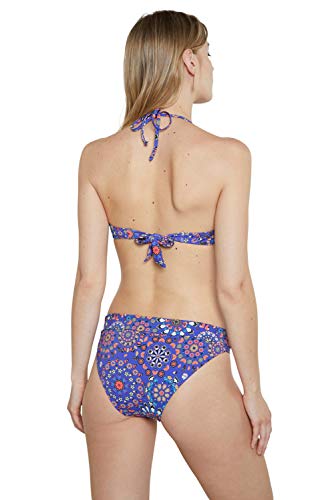 Desigual Biki_Bahamas B Parte Inferior de Bikini, Azul, M para Mujer