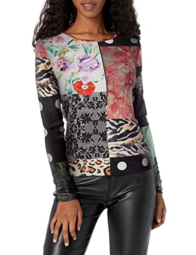 Desigual TS_kentin Camiseta, Multicolor, XL para Mujer