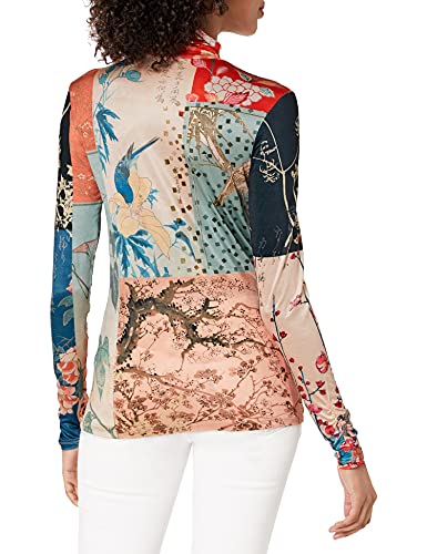 Desigual TS_Kyoto Camiseta, Azul, L para Mujer