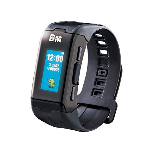 Digimon Vital Bracelet | Reloj Interactivo con Contador de Pasos, Monitor de frecuencia cardíaca, Reloj Digital y Mascota Virtual, Entrena a tu digimon y Combate a Tus Amigos | Color Negro