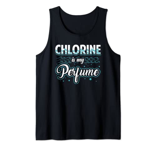 Divertido Nadador Cloro Es Mi Perfume Camiseta sin Mangas