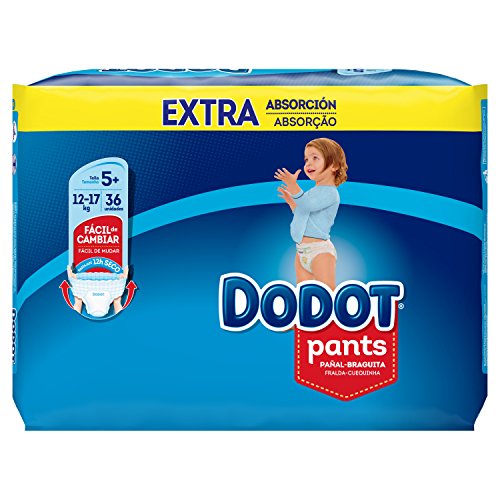 Dodot Pants Extra Pañales, Talla 5 (12-17 kg) - 1 x 36 Pañales