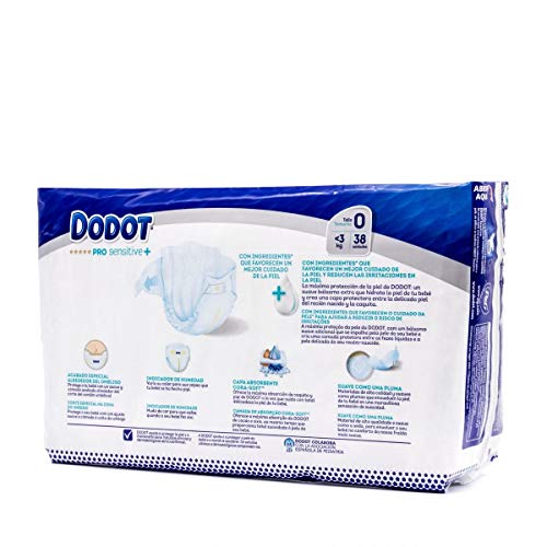 DODOT PRO SENSITIVE TALLA 0 <3KG 38U