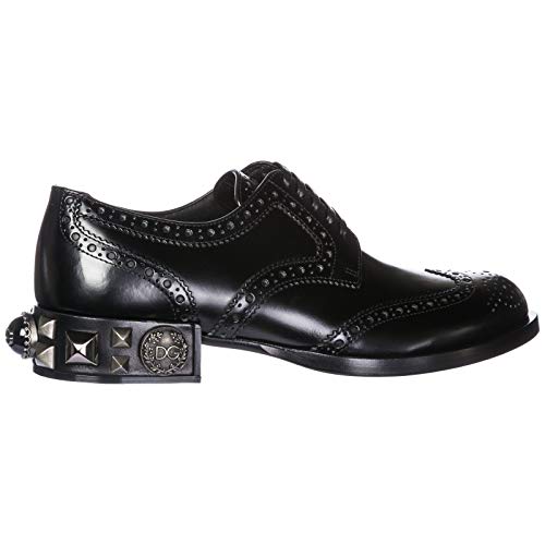 Dolce&Gabbana clásico Zapatos de Cordones Mujer en Piel Derby Negro EU 35 CN0060AV68180999