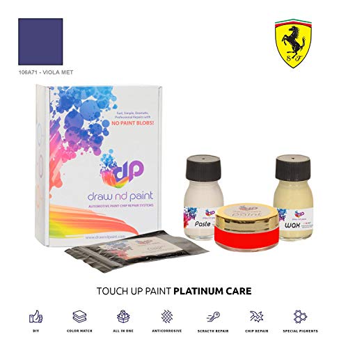 DrawndPaint for/Ferrari Dino/Viola Met - 106A71 / Touch-UP Sistema DE Pintura Coincidencia EXACTA/Platinum Care