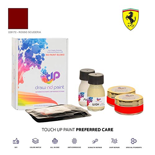 DrawndPaint for/Ferrari Portofino/Rosso Scuderia - 229172 / Touch-UP Sistema DE Pintura Coincidencia EXACTA/Preferred Care