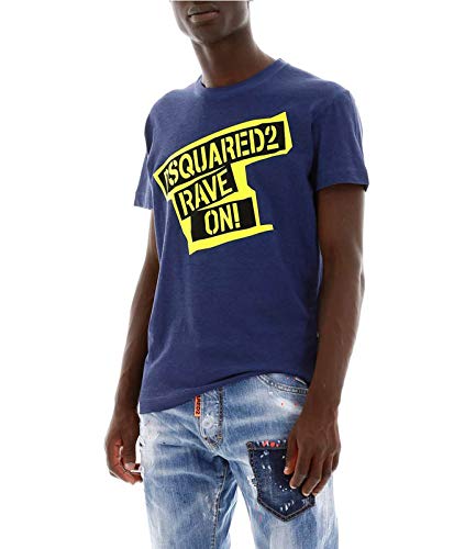 Dsquared2 Hombre Camiseta BLU L