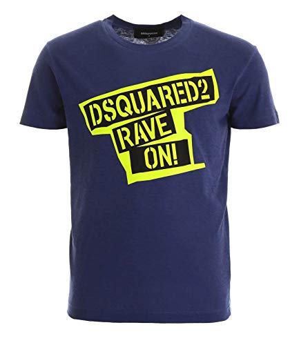 Dsquared2 Hombre Camiseta BLU L