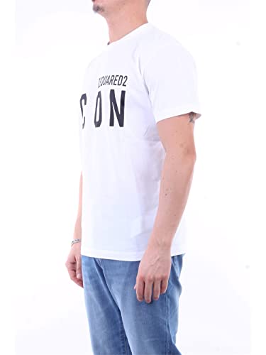 DSQUARED2 Hombre Camiseta Icon Bianco M