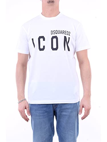 DSQUARED2 Hombre Camiseta Icon Bianco M